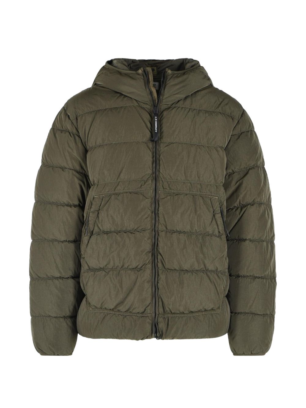 C.P. Company Quilted Down Down Jacket — Khaki