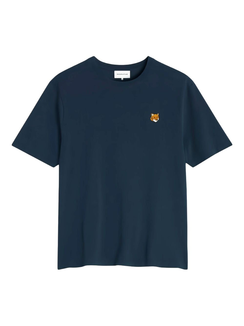 Maison Kitsuné Embroidered Fox Logo T-shirt — Navy