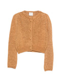 Forte Forte Chunky Knit Cashmere Blend Cardigan — camel