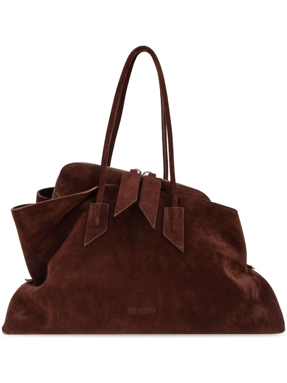 The Attico Shoulder Bag — Chocolate Brown