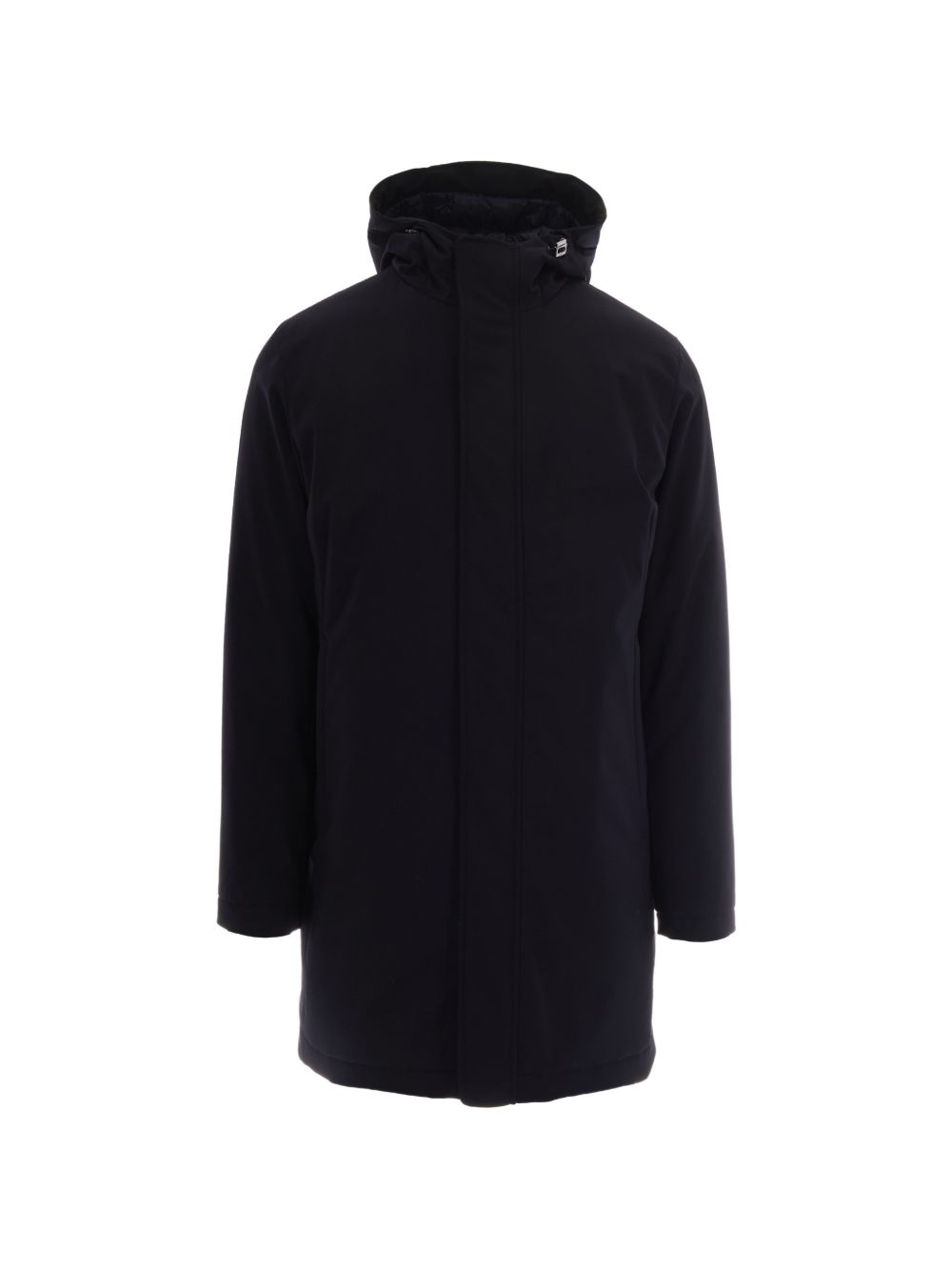HERNO Drawstring Hood Down Jacket — Navy