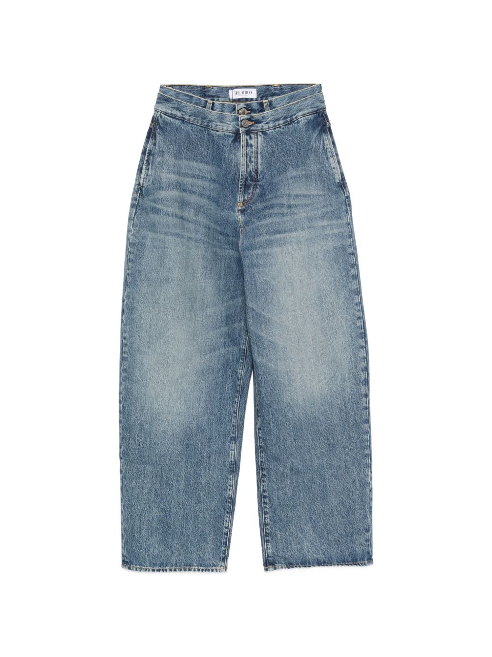 The Attico Faded Denim Jeans — Blue