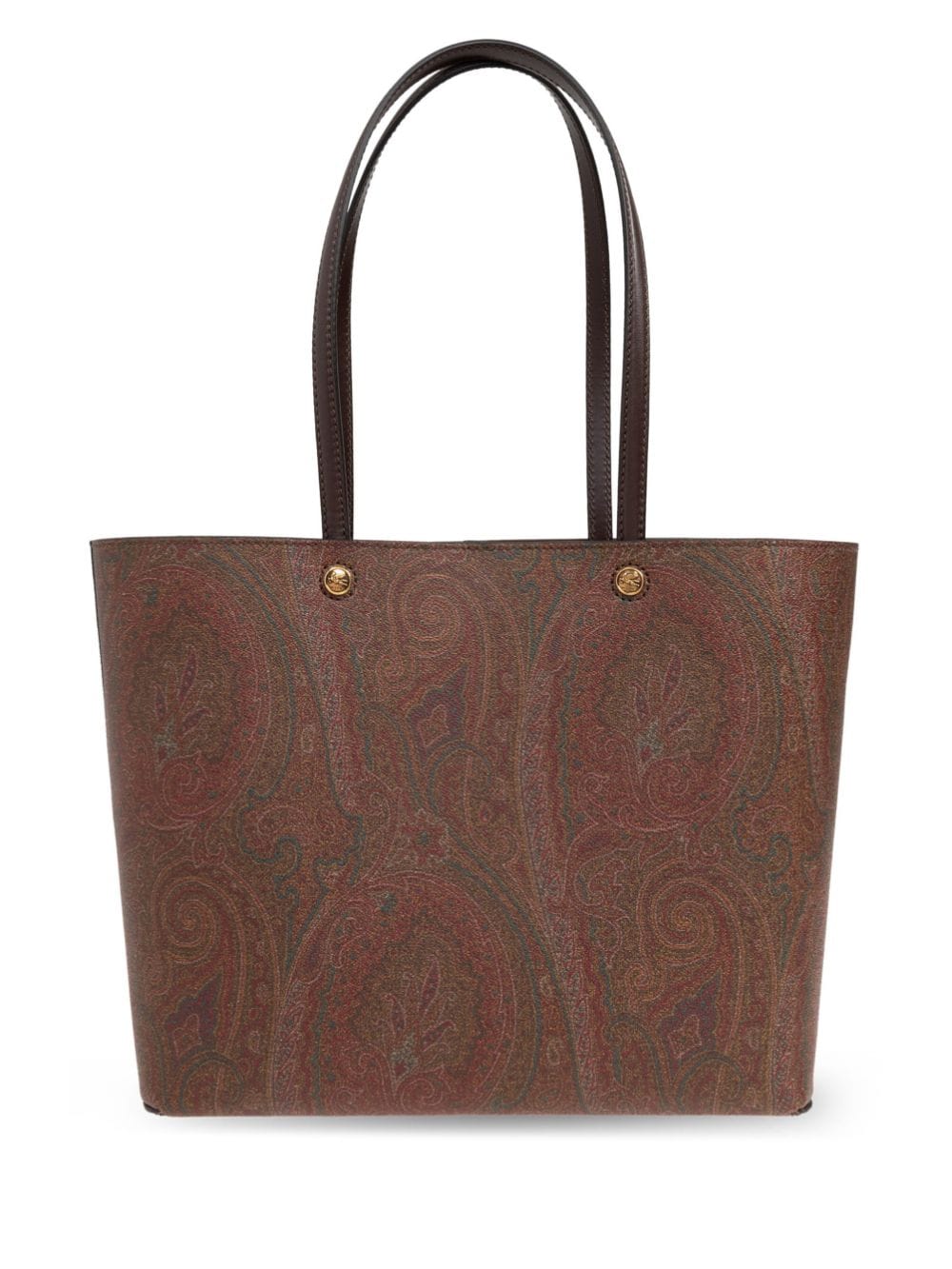 Etro Paisley Jacquard Tote Bag — Brown