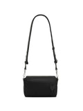 Ami Paris Padded Canvas Crossbody Bag — Black
