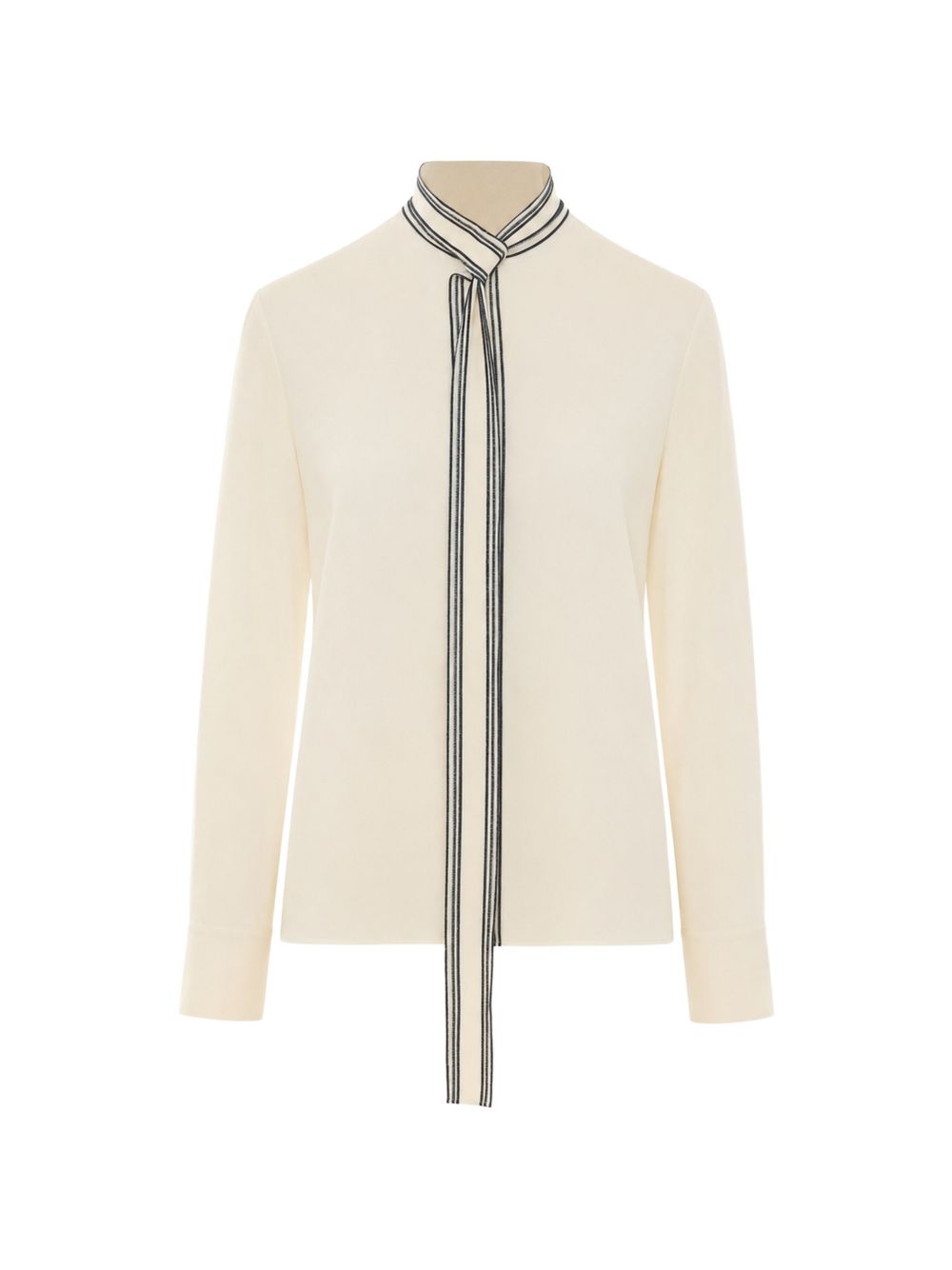 Fabiana Filippi Scarf-Tie Detail Shirt — Cream