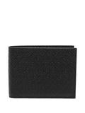 Ferragamo Monogrammed Calfskin Wallet — Black