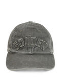 Golden Goose Logo-Embroidered Baseball Cap — Gray