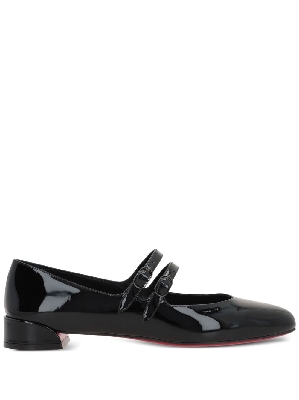 Christian Louboutin Patent Leather Flat — Black