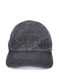 Golden Goose Logo-Embroidered Baseball Cap — Anthracite