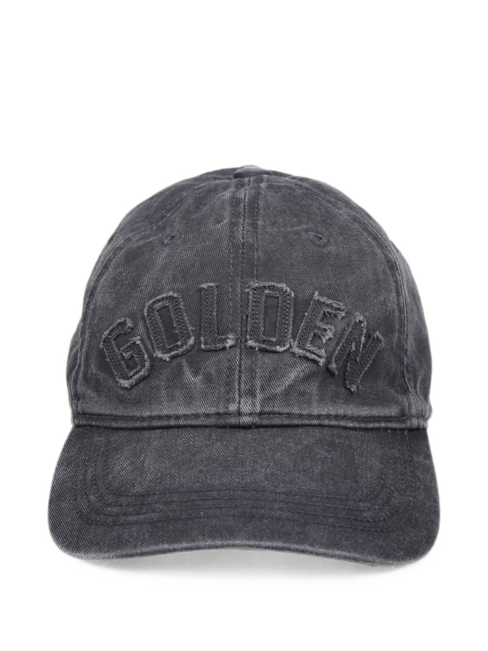 Golden Goose Logo-Embroidered Baseball Cap — Anthracite