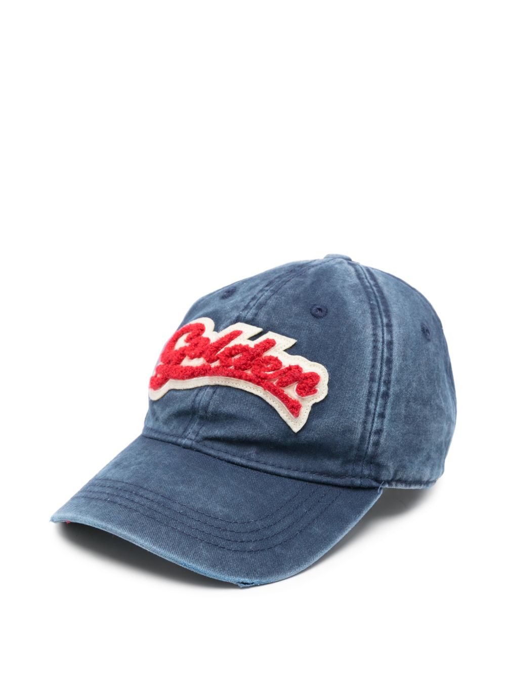 Golden Goose Logo-Embroidered Baseball Cap — Blue