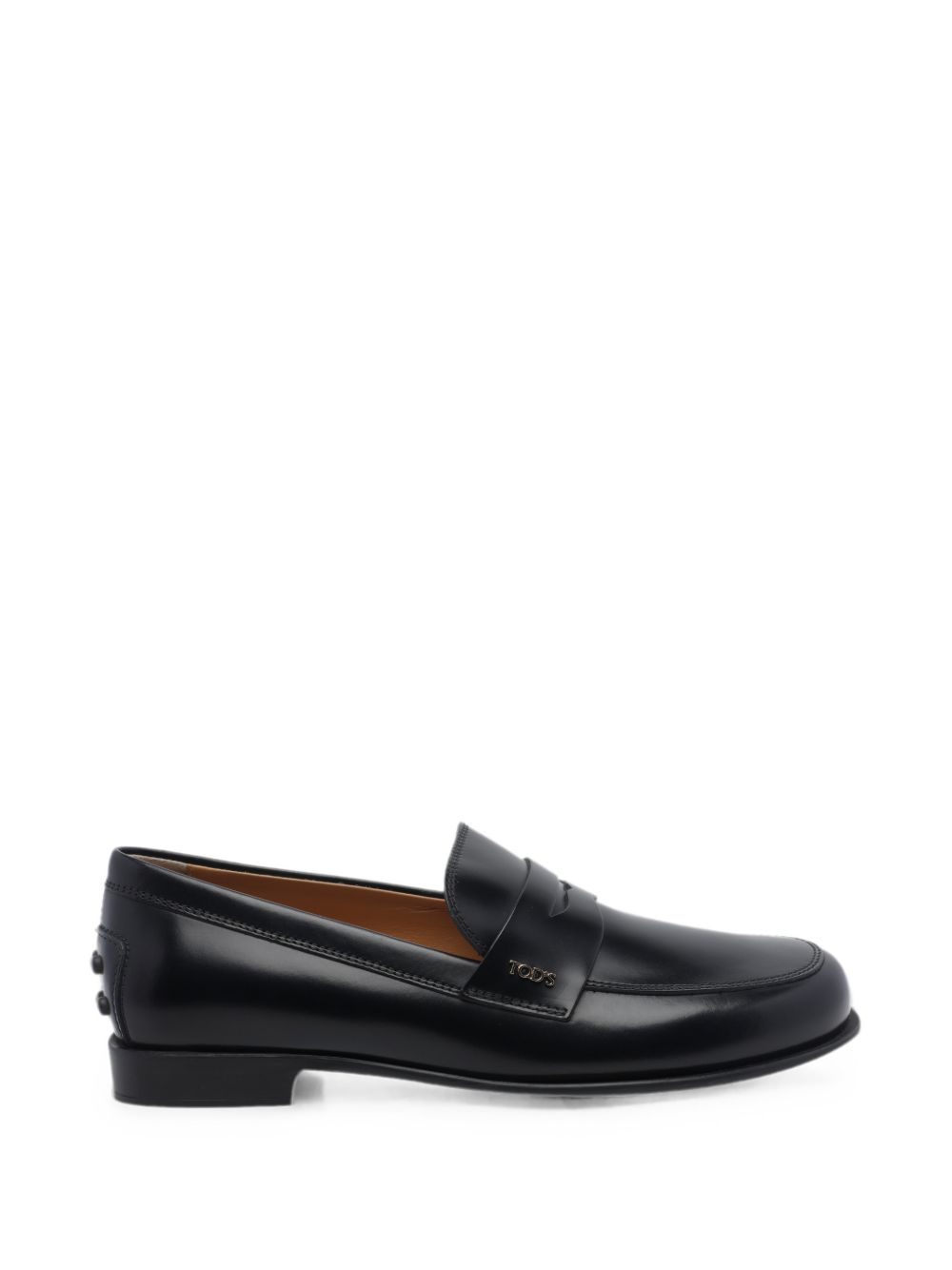 Tod'S Leather Penny Loafer Loafer — Black