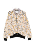 Forte Forte Floral Jacquard Bomber Jacket — Beige