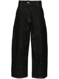 Studio Nicholson PRE Vaqueros de mezclilla cortos — Negro