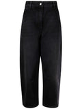 Studio Nicholson PRE Cropped Denim Jeans — Black