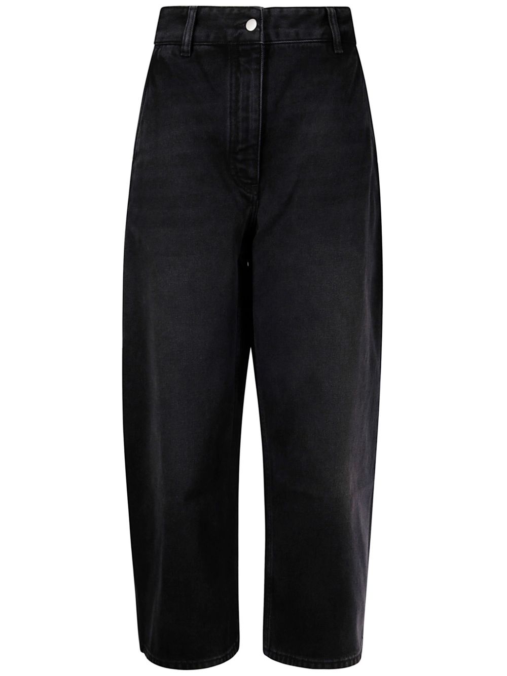 Studio Nicholson PRE Cropped Denim Jeans — Black