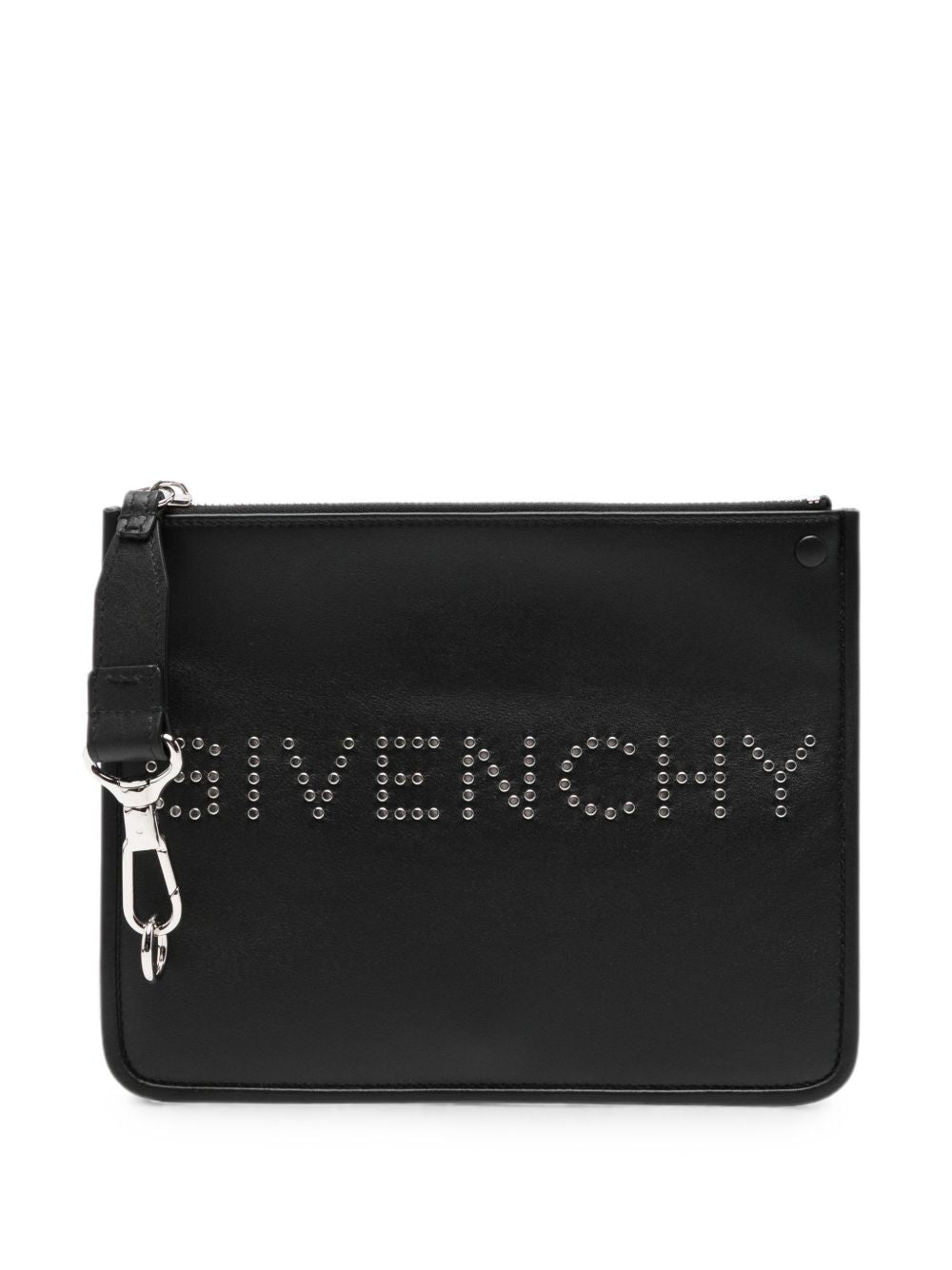 Givenchy Stud-Embellished Leather Wallet — Black