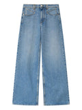 Isabel Marant Light-Wash Denim Jeans — Light Blue