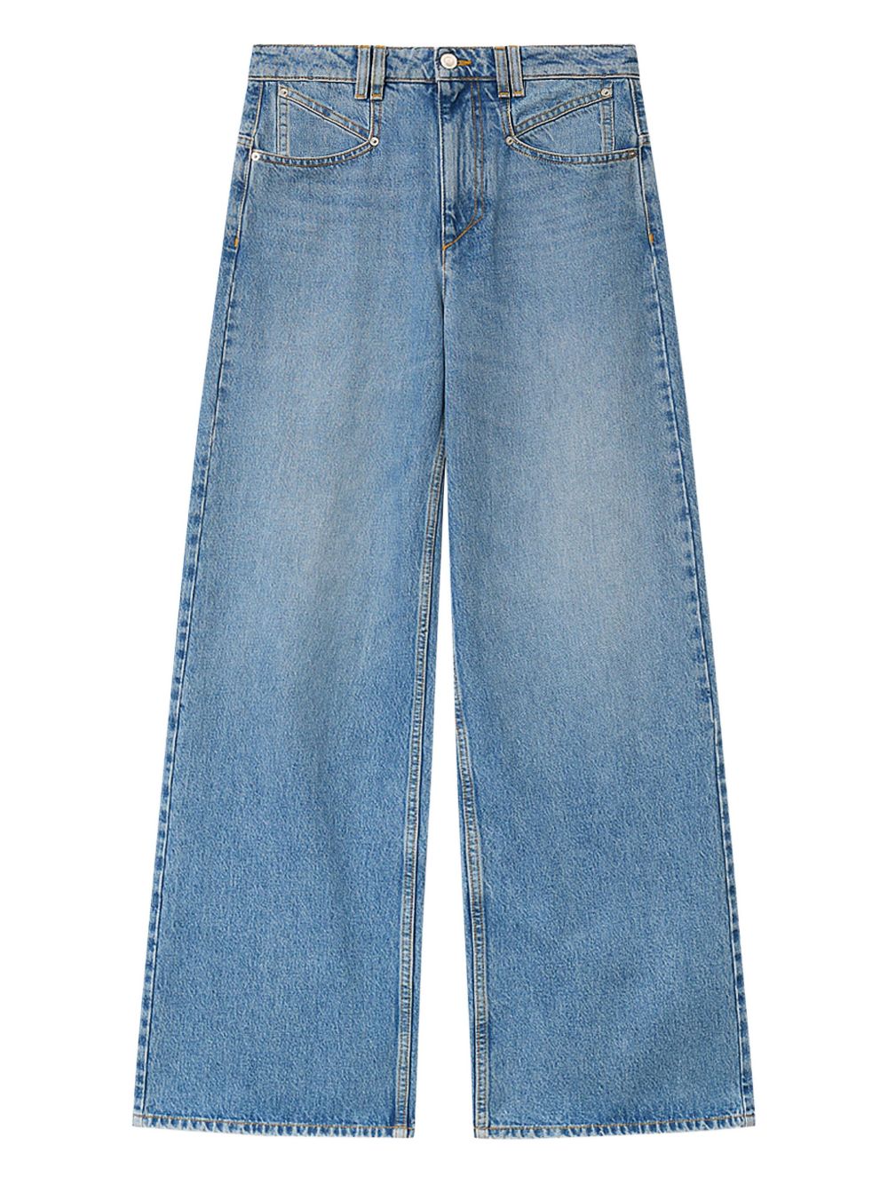 Isabel Marant Light-Wash Denim Jeans — Light Blue