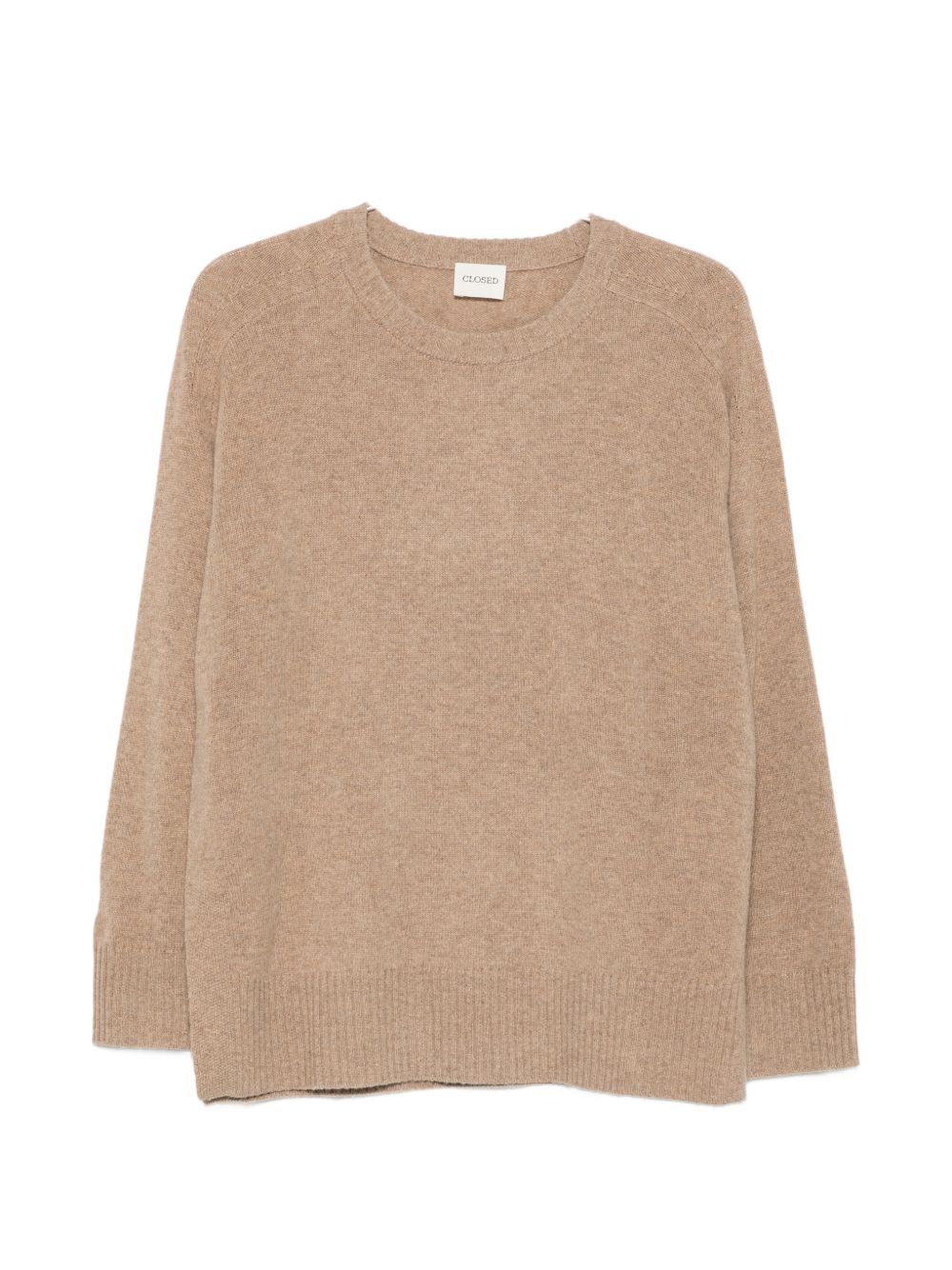 Closed Wool Crew Neck Sweater — Beige