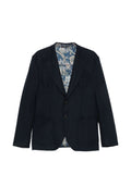 Etro Wool Blend Blazer — Navy