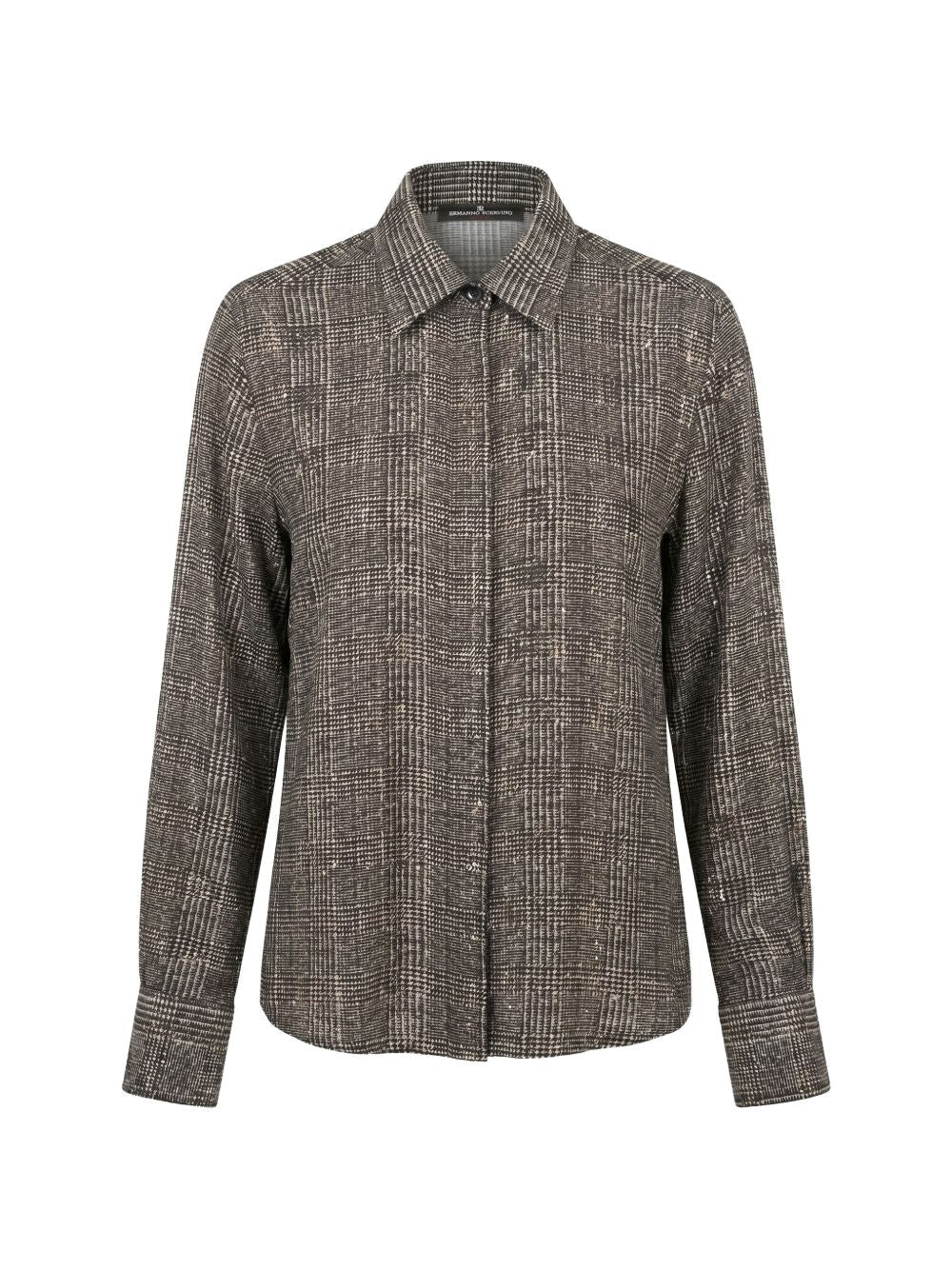 Ermanno Scervino Prince of Wales Check Shirt — Grey