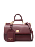 Dolce & Gabbana Sicily Top Handle Bag — burgundy