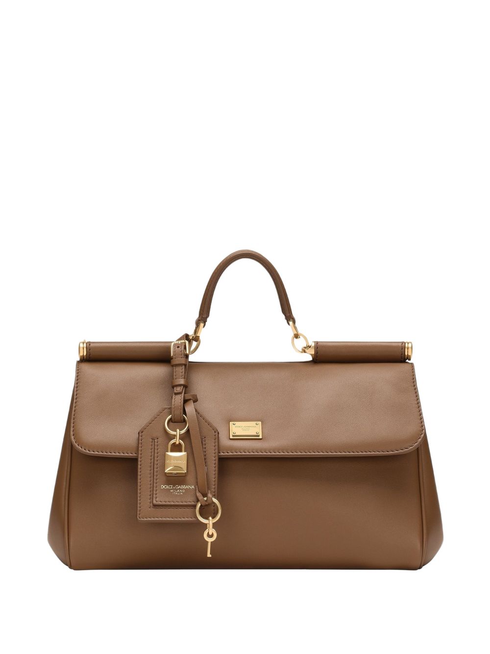 Dolce & Gabbana Sicily Top Handle Bag — Brown