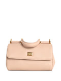 Dolce & Gabbana Sicily Top Handle Bag — Beige