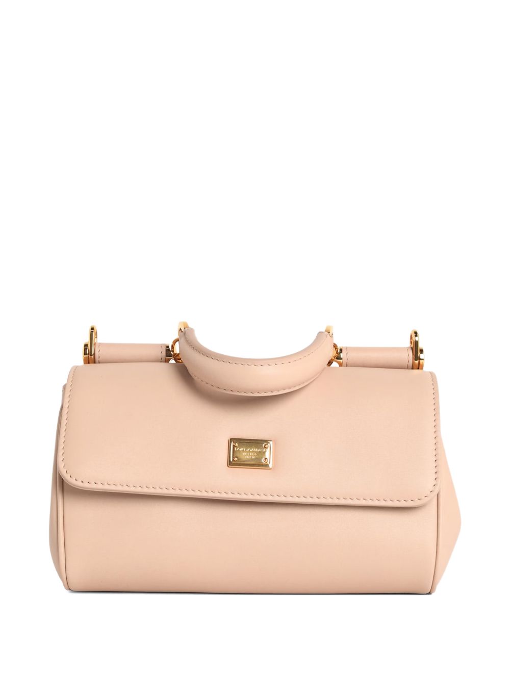 Dolce & Gabbana Sicily Top Handle Bag — Beige