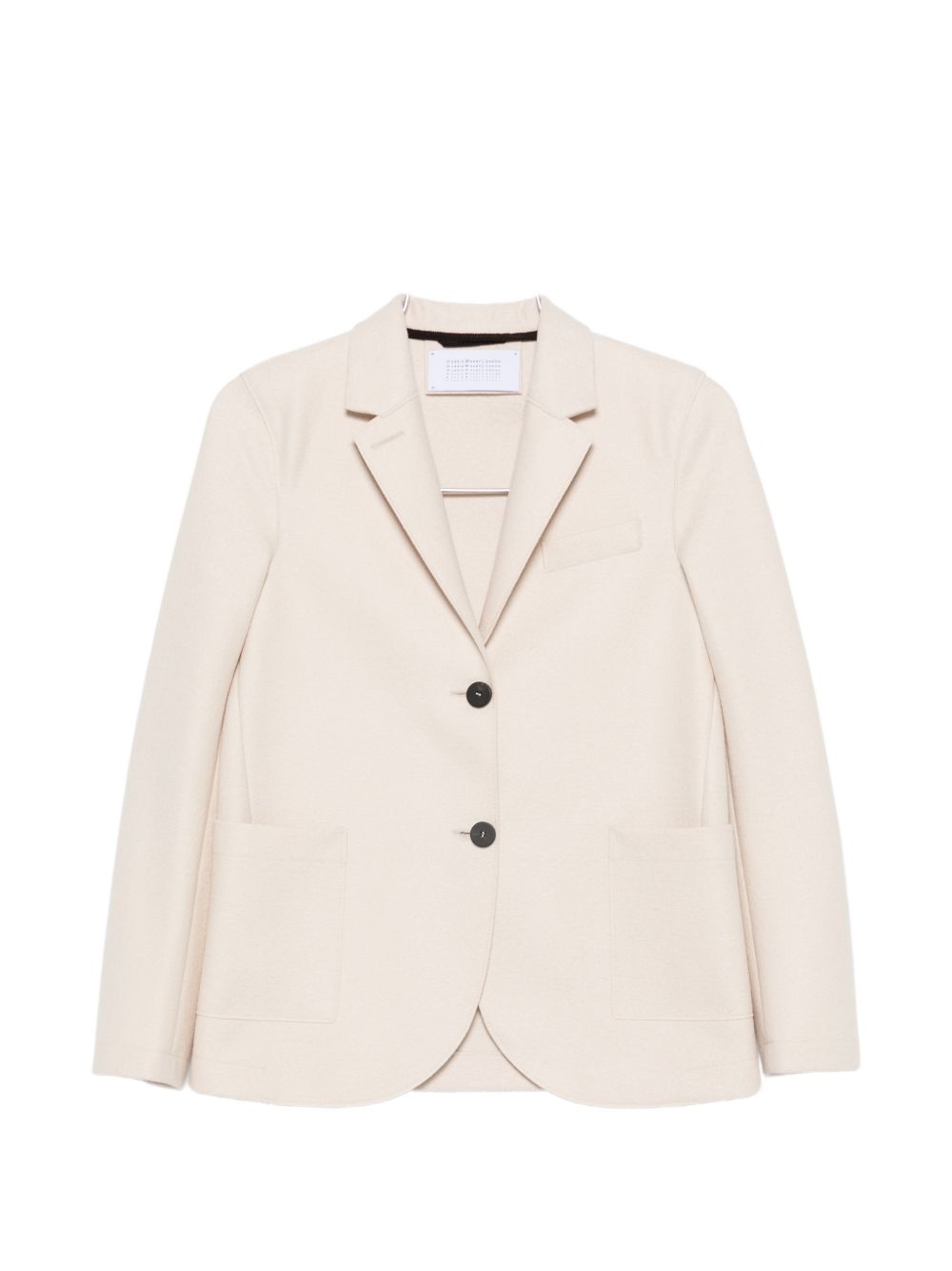 Harris Wharf London Wool Single-Breasted Blazer — Ecru
