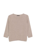 Fabiana Filippi Fine-Knit Metallic-Effect Sweater — Beige