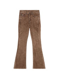 Diesel Washed Bootcut Jeans — Brown