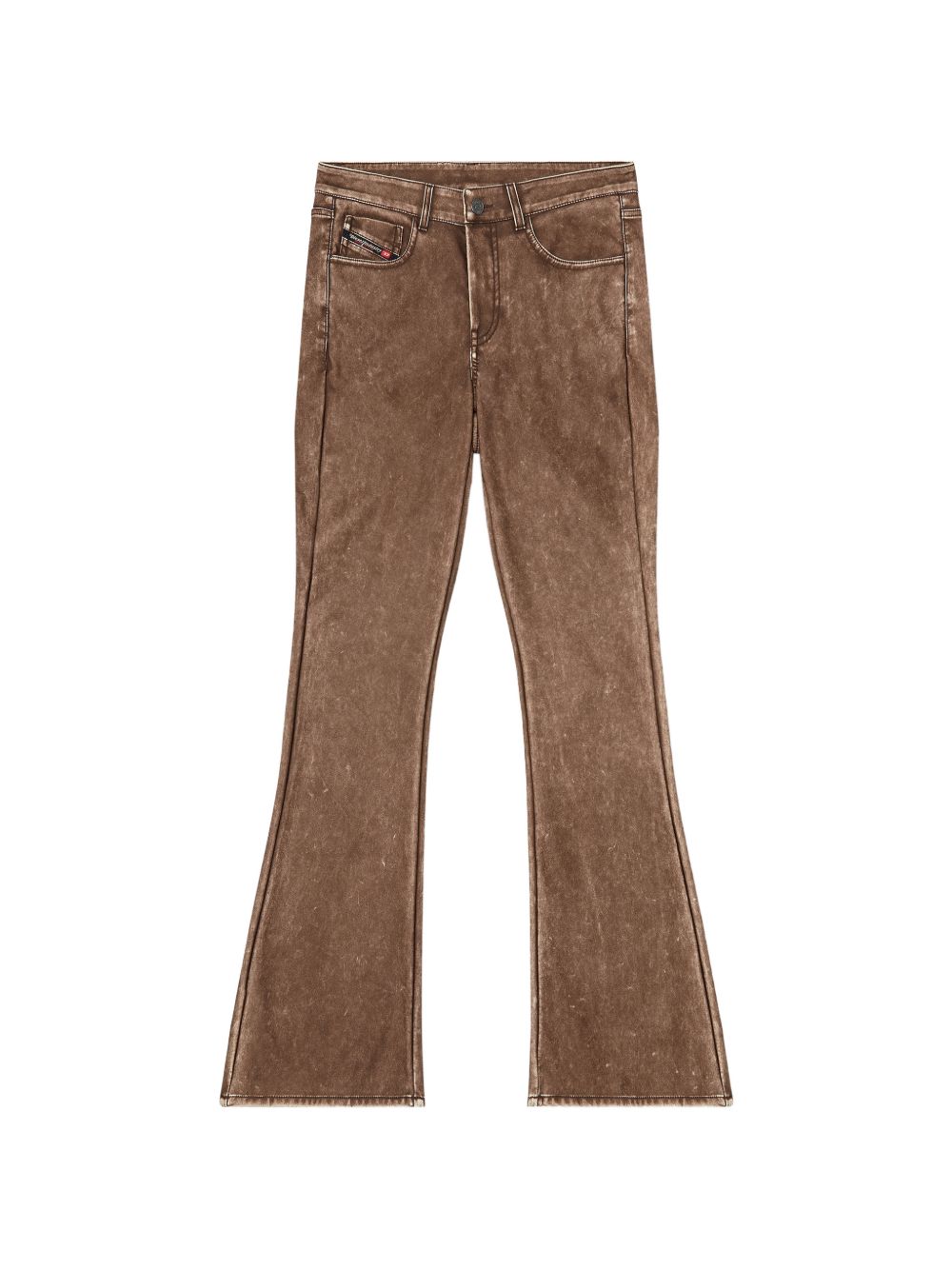 Diesel Washed Bootcut Jeans — Brown