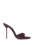Paris Texas Patent Leather Heel — Burgundy