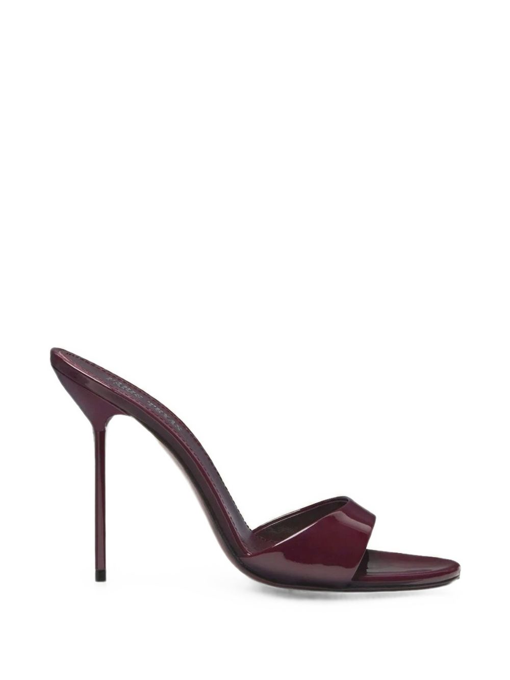 Paris Texas Patent Leather Heel — Burgundy