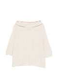 Fabiana Filippi Wool Blend Hoodie — Beige