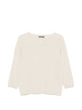 Fabiana Filippi Fine Knit Wool Blend Sweater — Cream