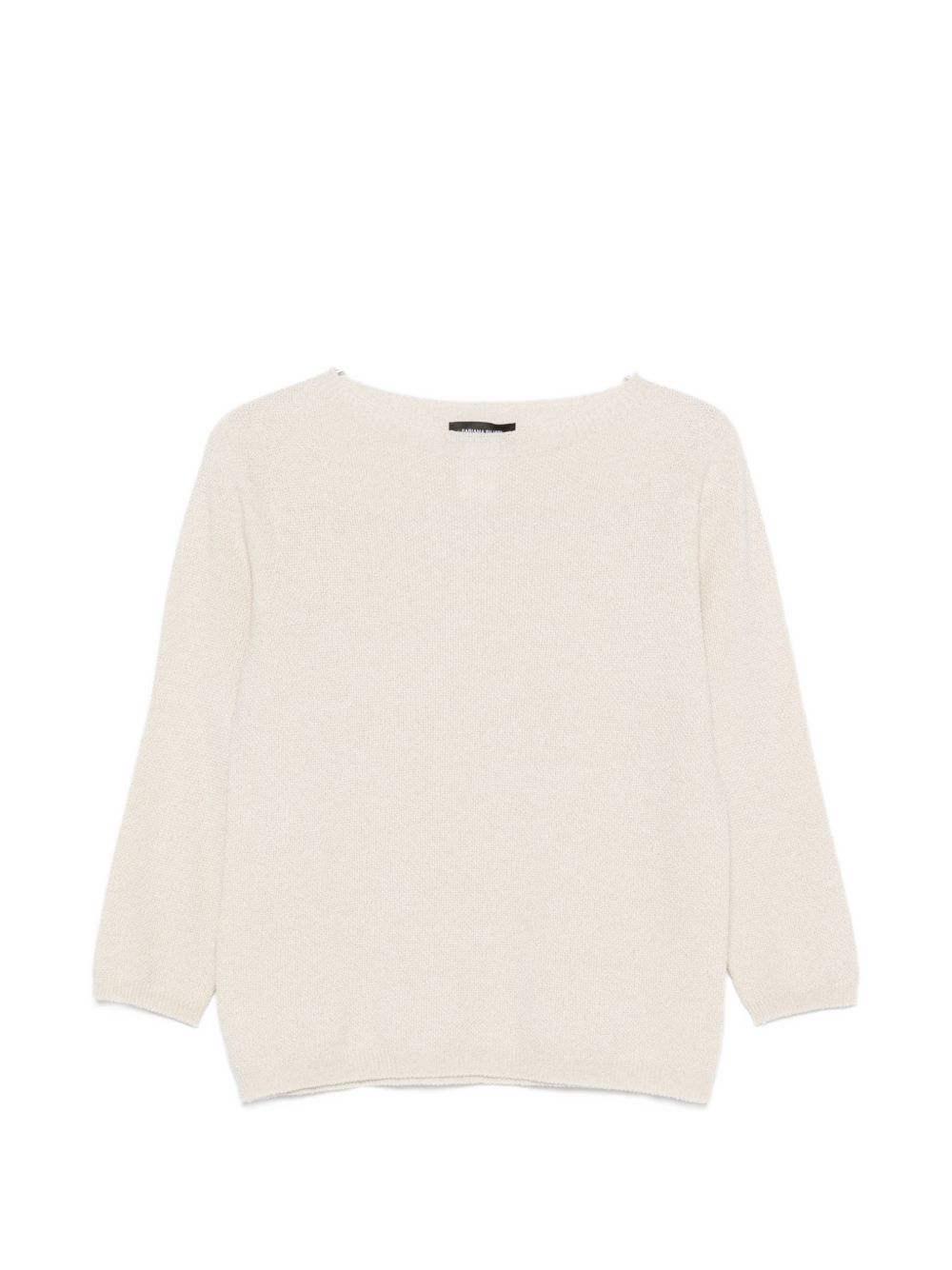 Fabiana Filippi Fine Knit Wool Blend Sweater — Cream