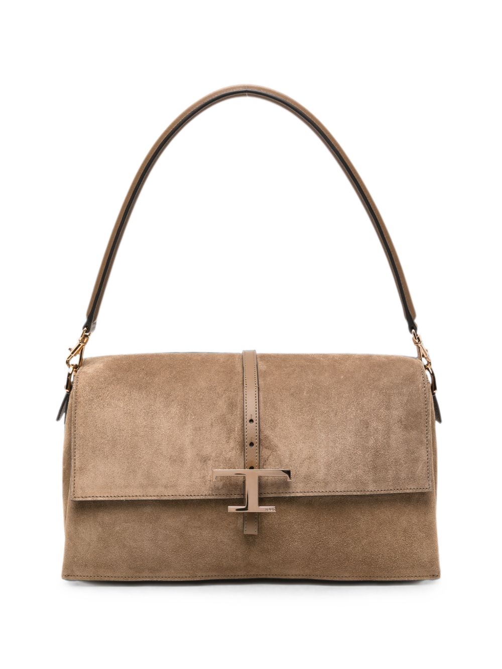 Tod'S T Timeless Shoulder Bag — Tan