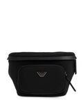 Emporio Armani Logo-Plaque Belt Bag — Black