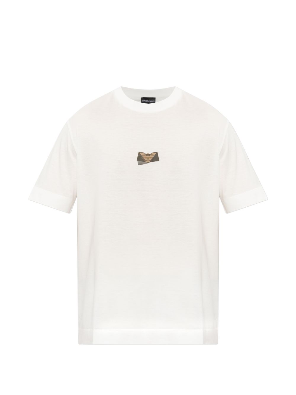 Emporio Armani Logo-Patch T-Shirt — White