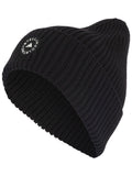 Adidas By Stella McCartney Ribbed Knit Logo Beanie — Black