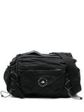 Adidas By Stella McCartney Logo-Embroidered Nylon Belt Bag — Black