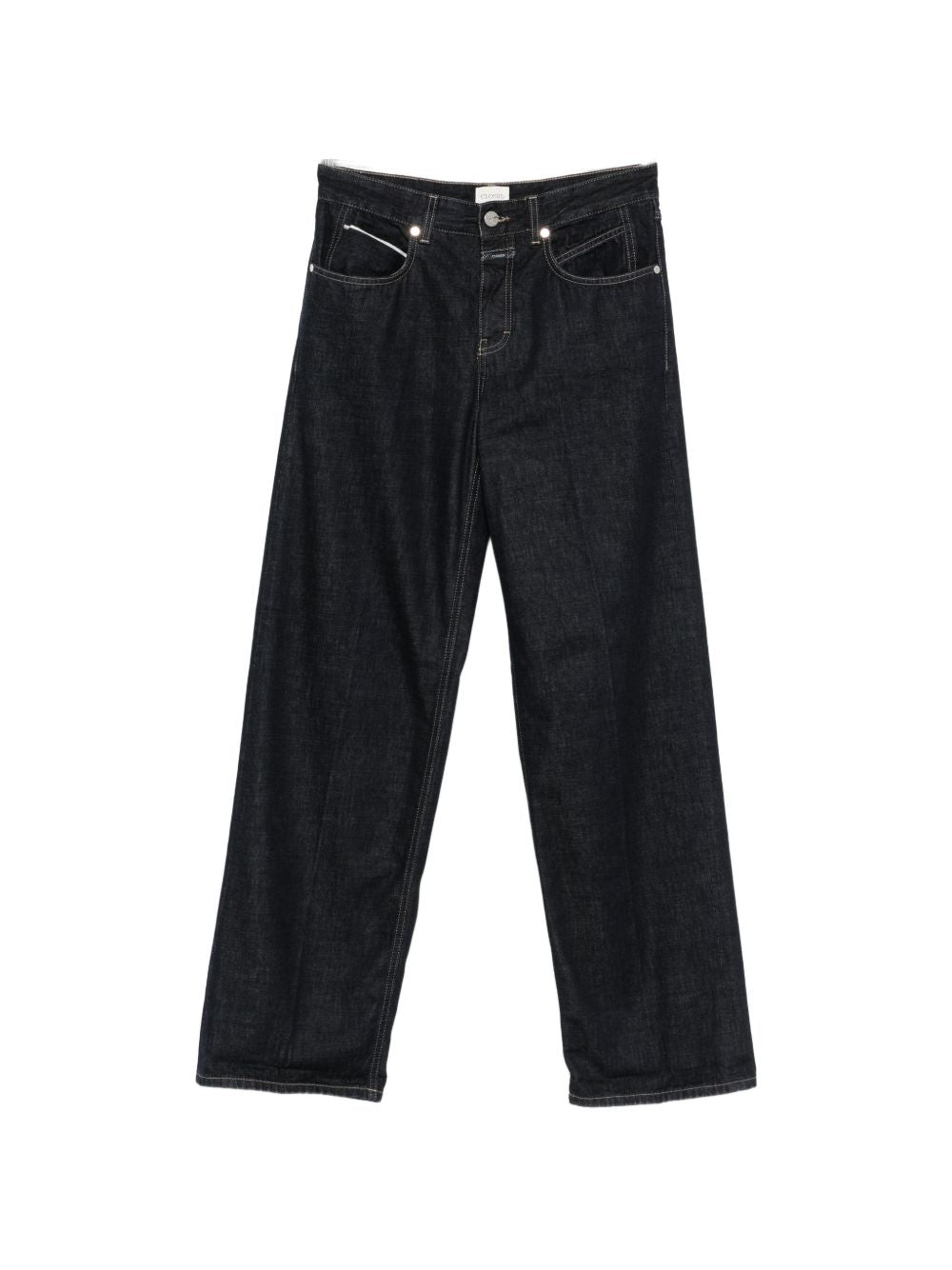 Closed Relaxed-Fit Denim Jeans — Dark Blue