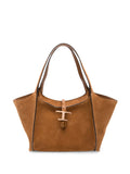 Tod'S T Timeless Shoulder Bag — Tan