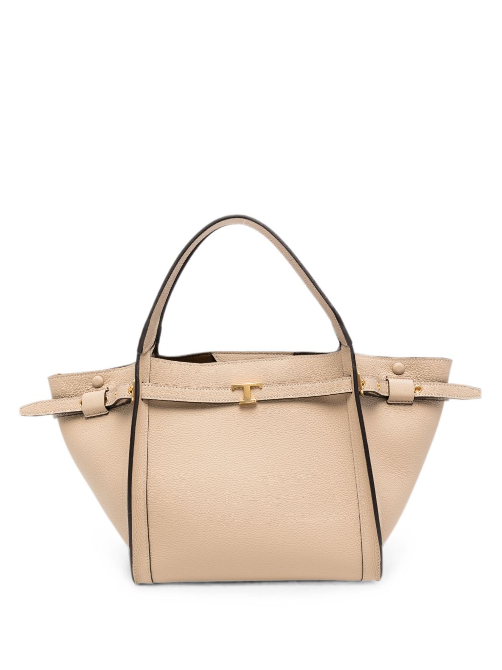Tod'S T Timeless Top Handle Bag — Beige