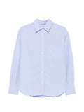 Closed Cotton Oversized Shirt — Blue