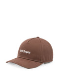 Palm Angels Logo-Embroidered Baseball Cap — Brown