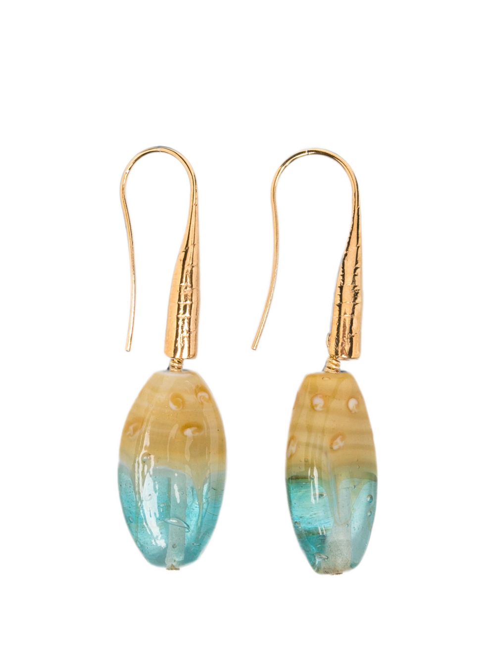 Forte Forte Ceramic Drop Earrings — Turquoise